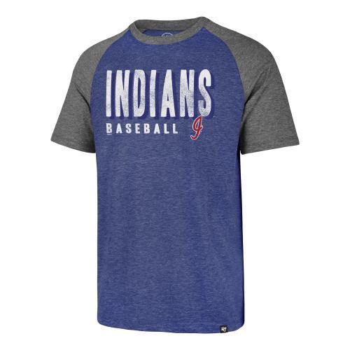 Indianapolis Indians Royal Match Raglan '47 Tee