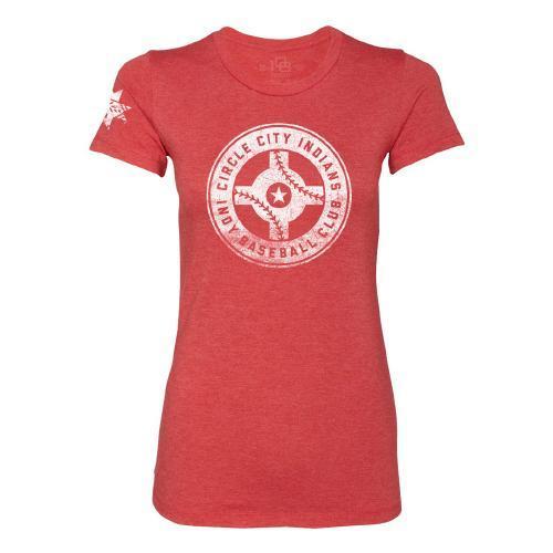 Indianapolis Indians Circle City Indians Women's Red Circle Tee