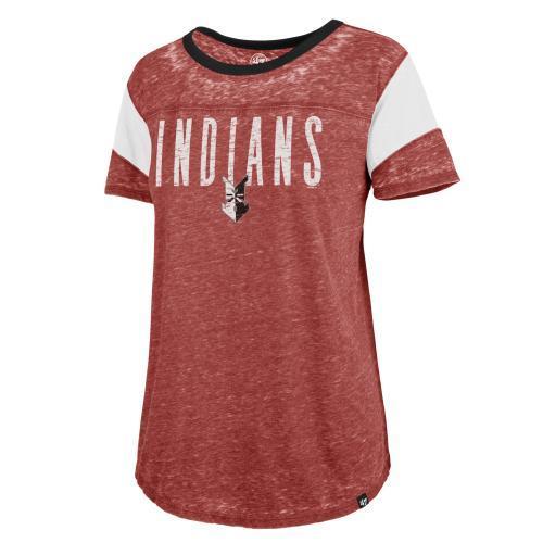 Indianapolis Indians Women's Red Fade Out Boyfriend Tee