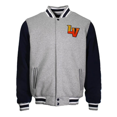 Men's Las Vegas Aviators JH Design LV Retro Gray/Navy Two-Tone Reversible Jacket