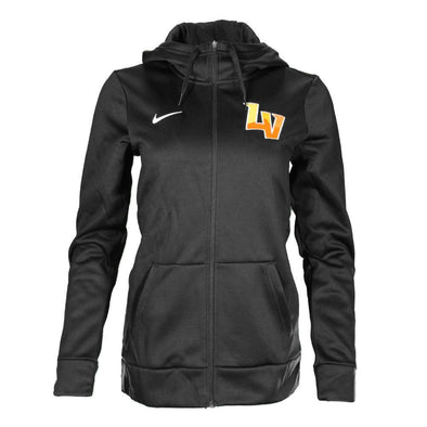 Women's Las Vegas Aviators Nike Left Chest LV Therma Black Dri-Fit Polyester Hoodie