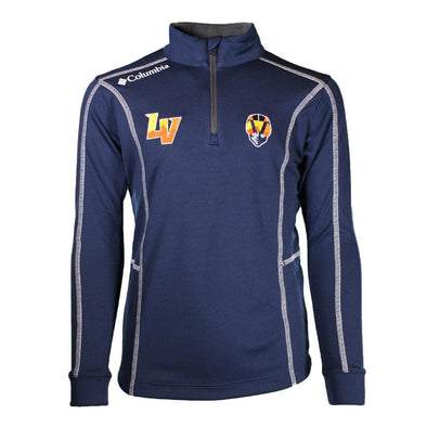 Kids' Las Vegas Aviators Columbia Shotgun LV/Aviator 1/4 Zip Navy Polyester Jacket