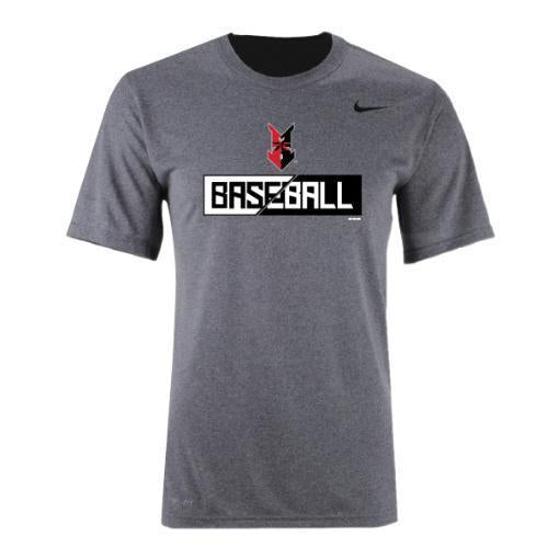 Indianapolis Indians Grey Nike Fire DriFIT Tee