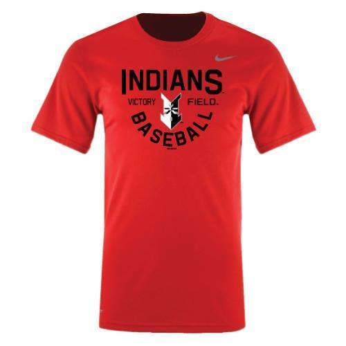 Indianapolis Indians Red Aqua Nike DriFIT Tee