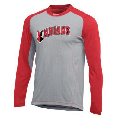 Indianapolis Indians Red/Grey Longsleeve Nike Game Top