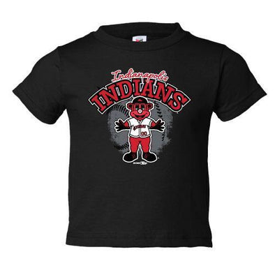 Indianapolis Indians Toddler Black Gride Tee