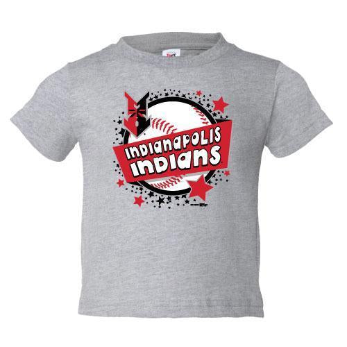 Indianapolis Indians Toddler Grey Sparx Tee
