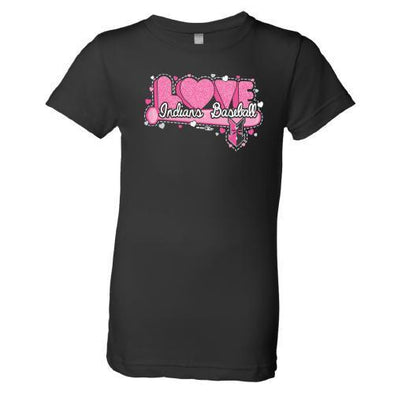 Indianapolis Indians Youth Black Laurie Tee