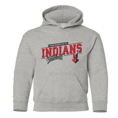 Indianapolis Indians Youth Grey Gnarled Hoodie