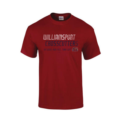 Williamsport Crosscutters Mens Hit Hard Tshirt