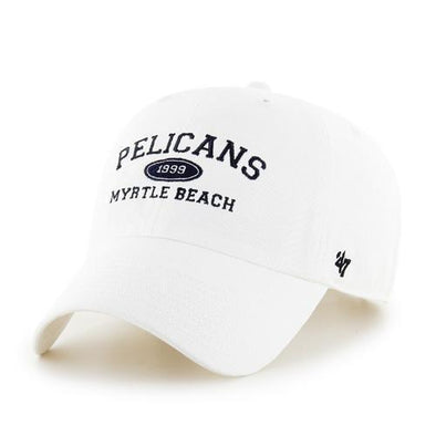 MYRTLE BEACH PELICANS 47 BRAND ESTABLISHED ARCH ADJUSTABLE CAP