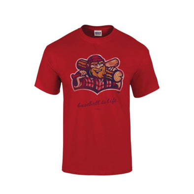 Williamsport Crosscutters Mens Red Life Tshirt