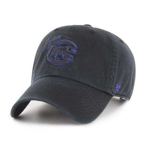 Iowa Cubs Black Clean Up Cap, OSF