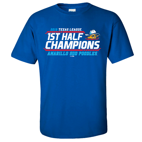 Amarillo Sod Poodles Royal 1st Half Champions Tee