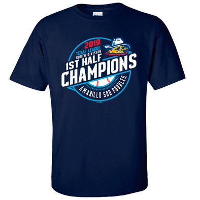 Amarillo Sod Poodles Navy 1st Half Champions Tee