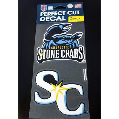 Charlotte Stone Crabs DECAL, 2-Pack, Logo
