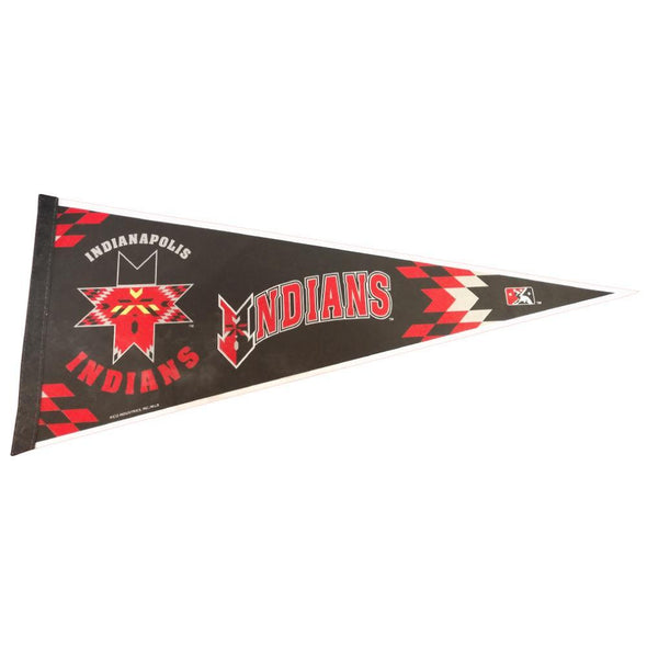 Indianapolis Indians Black Duo Pennant