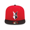 Indianapolis Indians Red/Black New Era Home Authentic 5950 Cap