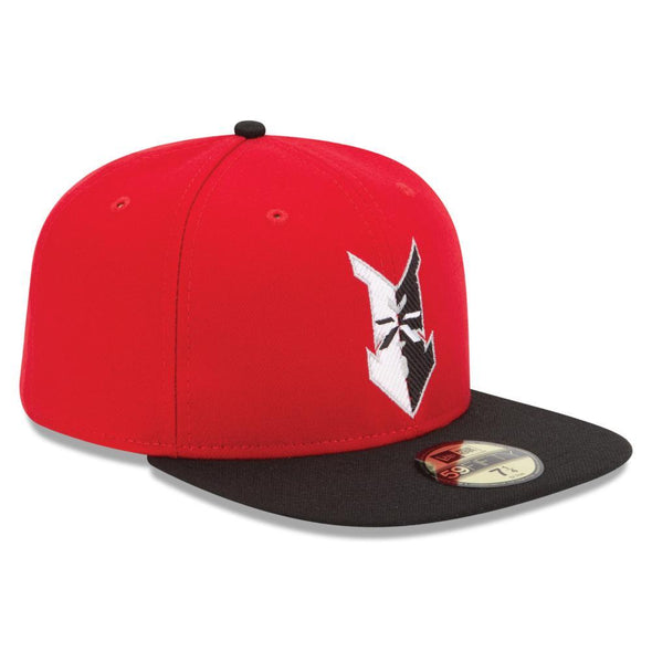 Indianapolis Indians Red/Black New Era Home Authentic 5950 Cap