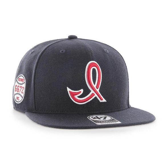 Indianapolis Indians Navy '47 50's/60's Sure Shot Captain Snapback Cap