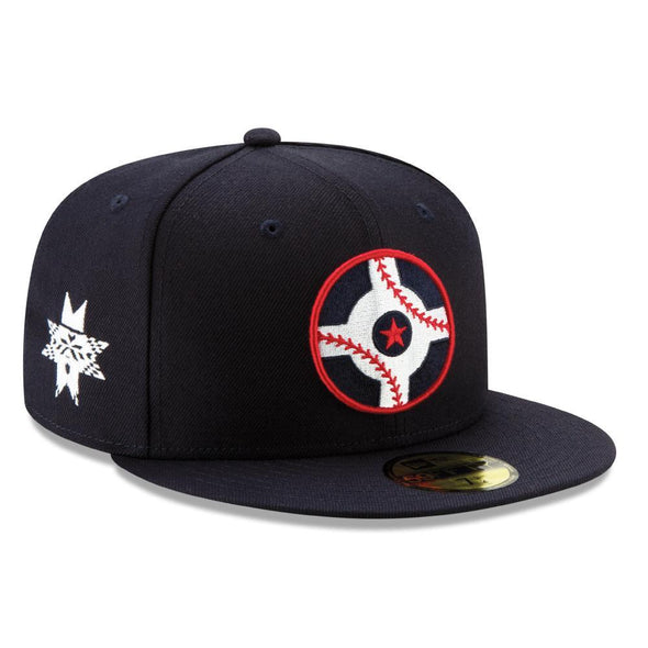 Indianapolis Indians Circle City New Era On-Field Navy Authentic 5950 Cap