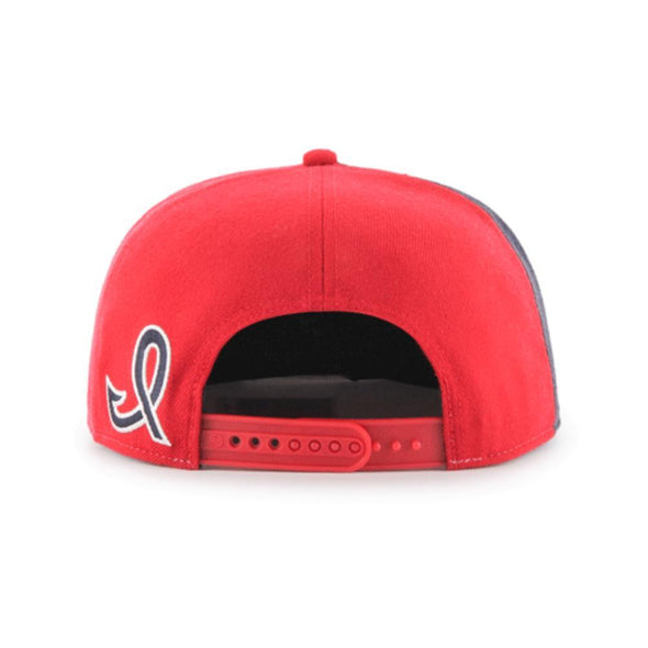 Indianapolis Indians Navy/Red '47 50's/60's Outer Edge Captain Snapback Cap