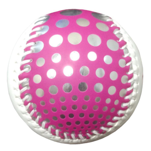 Indianapolis Indians Metallic Pink/Silver Baseball