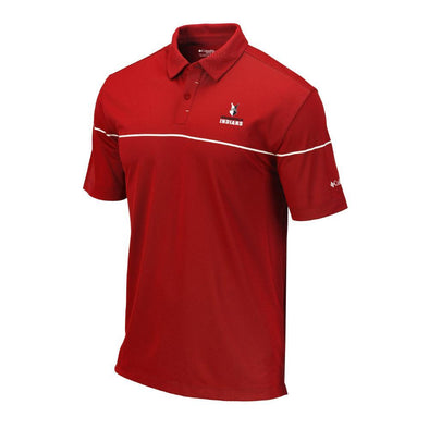 Indianapolis Indians Red Columbia Omni-Wick Breaker Polo