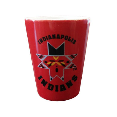 Indianapolis Indians 1.5oz. Red/White Shot Glass