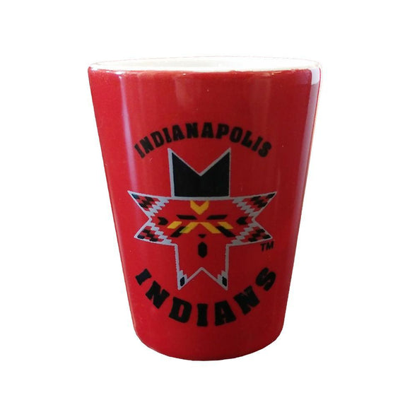 Indianapolis Indians 1.5oz. Red/White Shot Glass