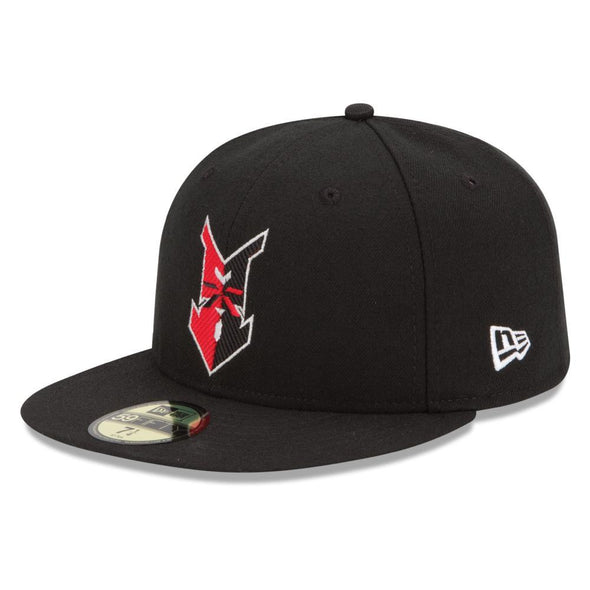 Indianapolis Indians Black New Era Road Authentic 5950 Cap