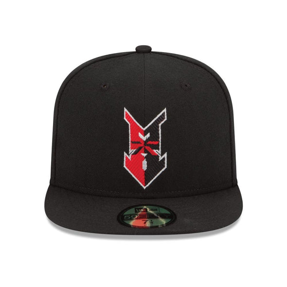 Indianapolis Indians Black New Era Road Authentic 5950 Cap