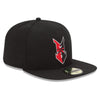 Indianapolis Indians Black New Era Road Authentic 5950 Cap