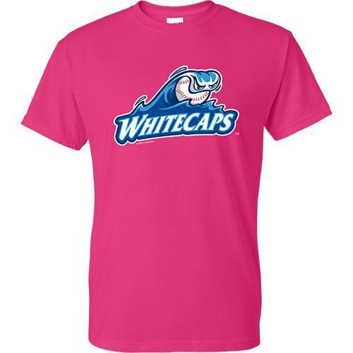 West Michigan Whitecaps Primary (no West Michigan) Logo Tee - Pink