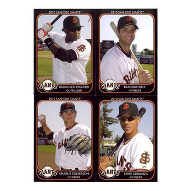 San Jose Giants 2010 Team Trading Card Set