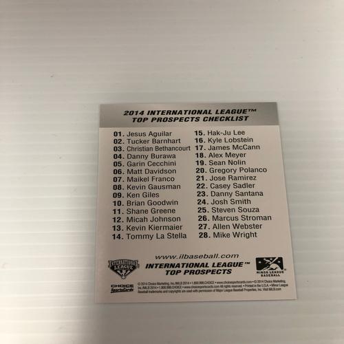 Buffalo Bisons 2014 International League Top Prospects Card Set