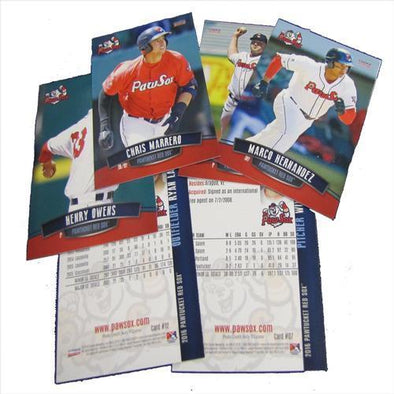 Pawtucket Red Sox 2016 PawSox Team Card Set