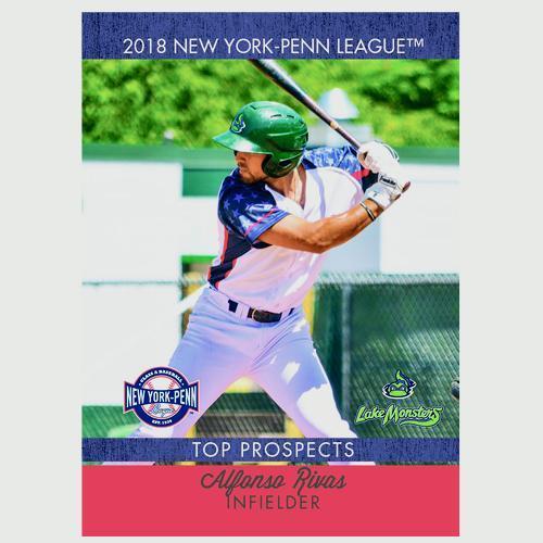 Vermont Lake Monsters 2018 New York Penn League Top Prospect Set