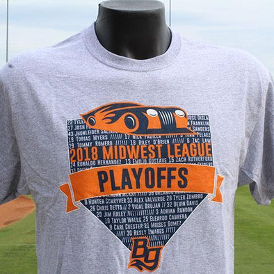 Bowling Green Hot Rods 2018 MWL Playoffs Shirt