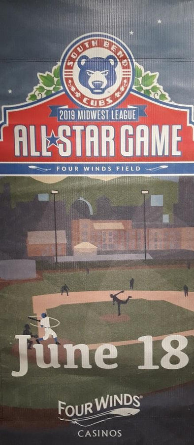 South Bend Cubs 2019 All Star Stadium Banner