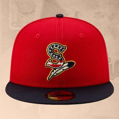 Spokane Indians Fitted 2019 July 4th Red Cap