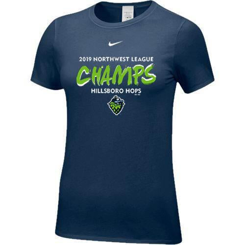 2019 Nike Women's Champions T-Shirt, Hillsboro Hops