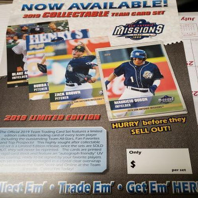 San Antonio Missions 2019 MissionsTeam Set Baseball Cards