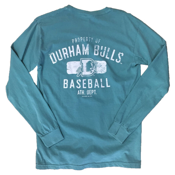 Durham Bulls Comfort Color Seafoam Long Sleeve