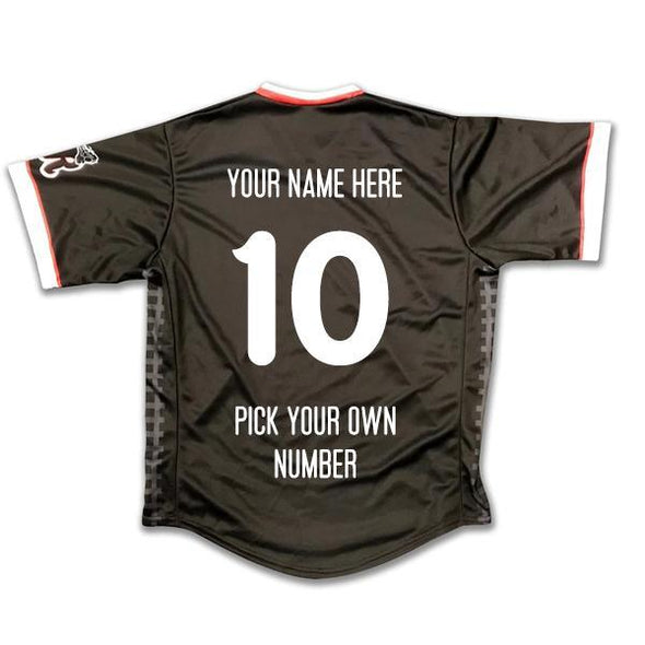 Personalized Reading Fightin Phils On Field Replica Adult Throwback Thursday Black Train Home Jersey