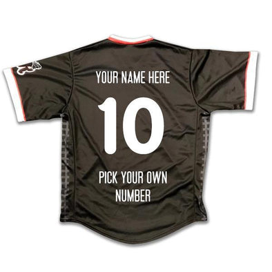 Personalized Reading Fightin Phils On Field Replica Youth Throwback Thursday Black Train Home Jersey