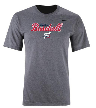 Reading Fightin Phils Nike Grey Dri Fit Fightins Baseball Tee