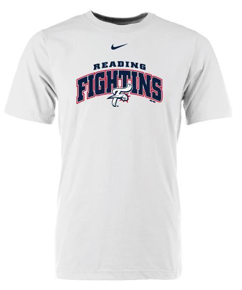 Reading Fightin Phils Nike White Reading Fightins Tee