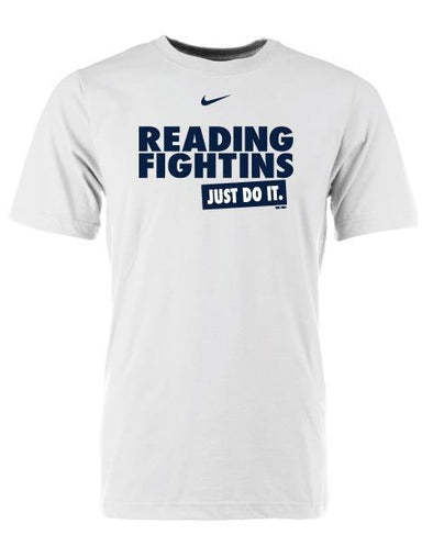 Reading Fightin Phils Nike White Reading Fightins Just Do It Tee