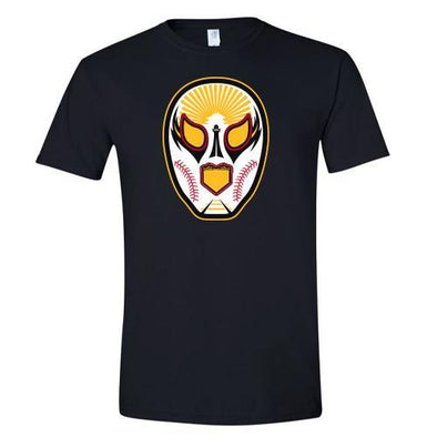 Luchadores de Reading Mask Black T-Shirt